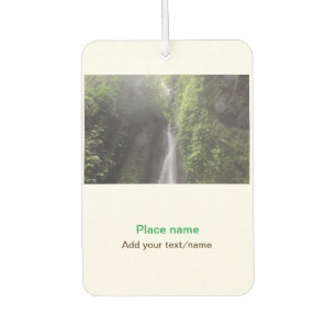 water ocean beach photo add name text place summer car air freshener
