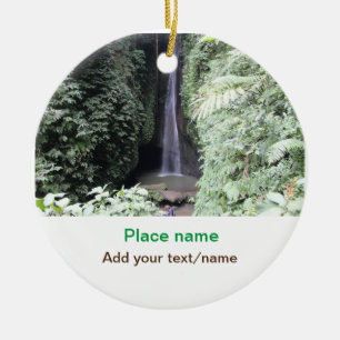 water ocean beach photo add name text place summer ceramic tree decoration