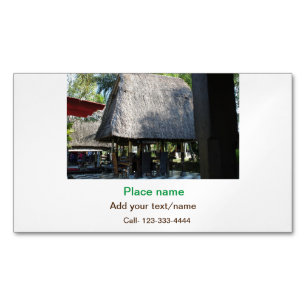 water ocean beach photo add name text place summer magnetic business card