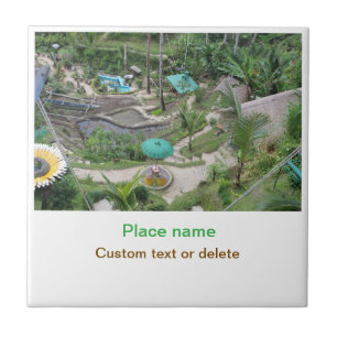 water ocean beach photo add name text place summer tile