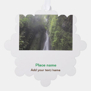 water ocean beach photo add name text place summer tree decoration card