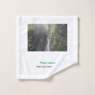 water ocean beach photo add name text place summer wash cloth
