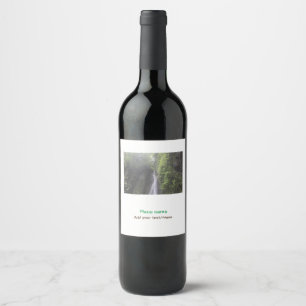 water ocean beach photo add name text place summer wine label