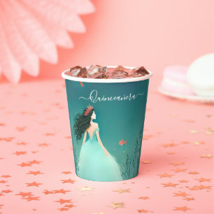 Water Ocean Fish Life Under The Sea Quinceanera Paper Cups
