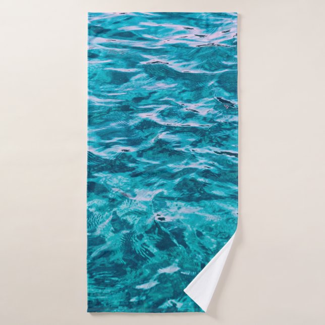 Water ocean sea texture nature bath towel (Bath Towel)