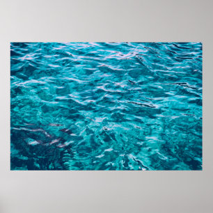 Water ocean sea texture nature poster