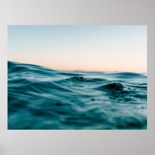 Water ocean wave beach sea nature poster