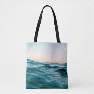 Water ocean wave beach sea nature tote bag