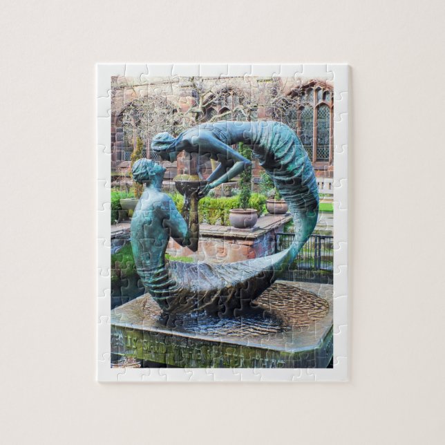 Water of life sculpture jigsaw puzzle (Vertical)