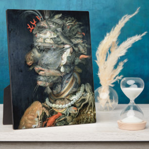 Water, (oil on canvas), Arcimboldo, Giuseppe Plaque