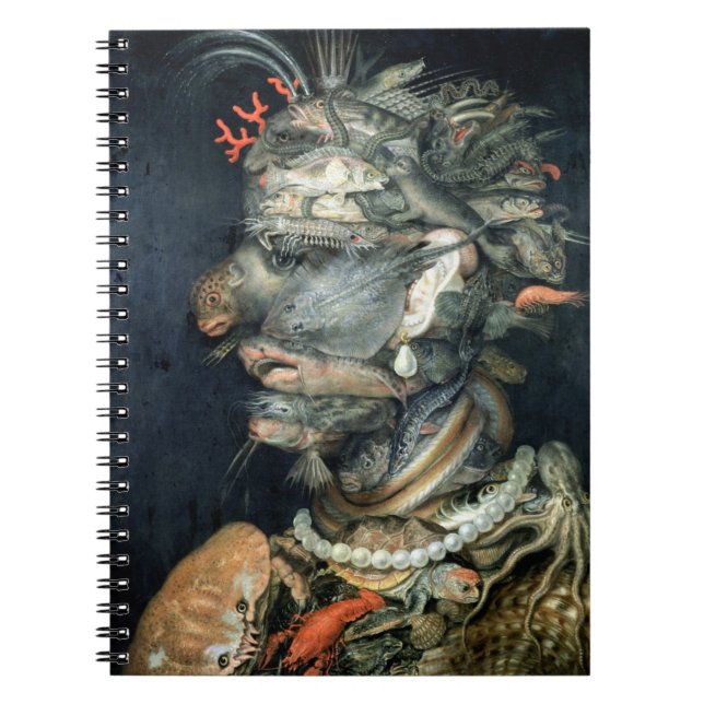 Water, (oil on canvas), Arcimboldo, Giuseppe Spiral Notebook (Front)