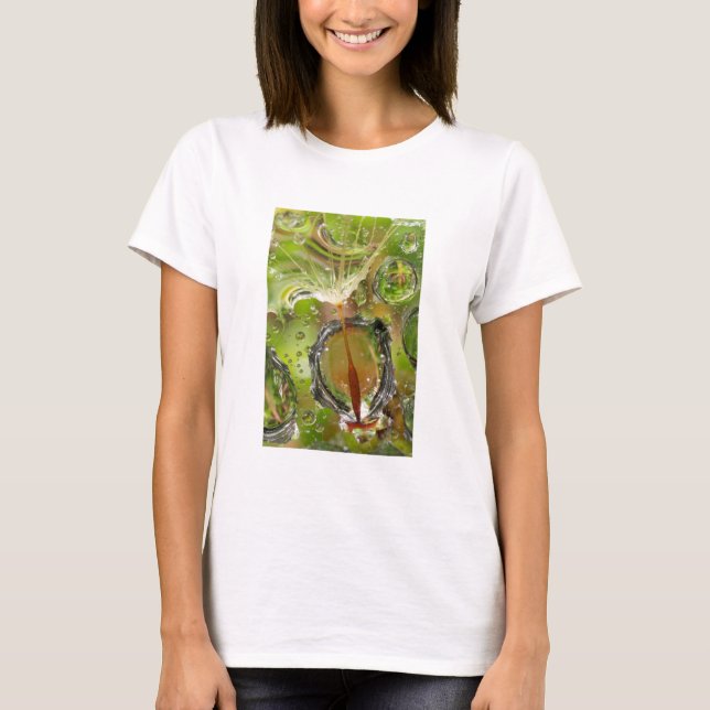 Water on dandelion seed, CA T-Shirt (Front)