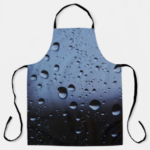 Water on mirror close-up photography apron