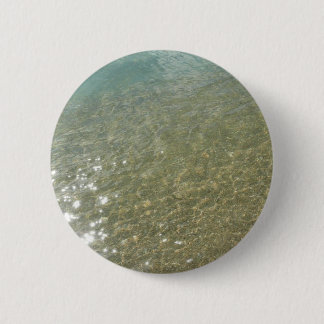 Water on the Beach I Abstract Nature Photography 6 Cm Round Badge