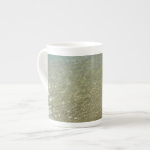 Water on the Beach I Abstract Nature Photography Bone China Mug