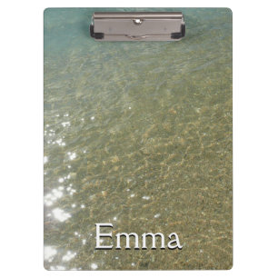 Water on the Beach I Abstract Nature Photography Clipboard