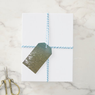 Water on the Beach I Abstract Nature Photography Gift Tags