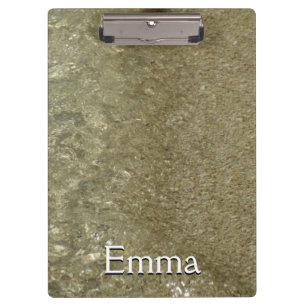 Water on the Beach II Abstract Nature Photography Clipboard