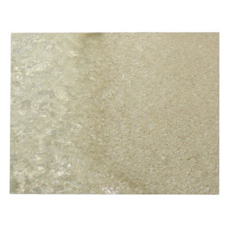 Water on the Beach II Abstract Nature Photography Notepad