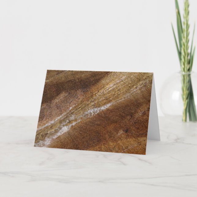 Water over Granite at Franconia Notch Flume Card (Front)