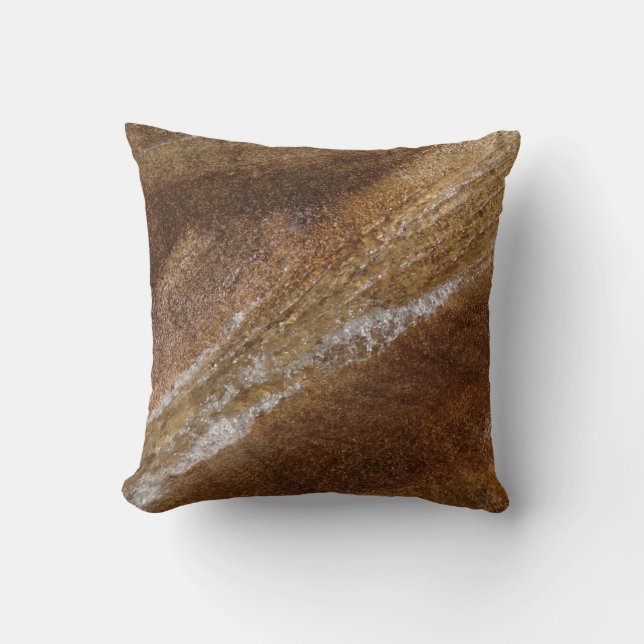 Water over Granite at Franconia Notch Flume Cushion (Front)