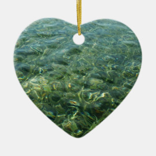 Water over Sea Grass I Caribbean Nature Ceramic Tree Decoration