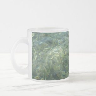 Water over Sea Grass I Caribbean Nature Frosted Glass Coffee Mug