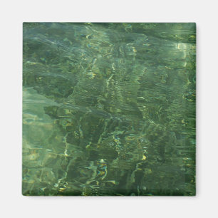 Water over Sea Grass II (Blue and Green) Photo Magnet