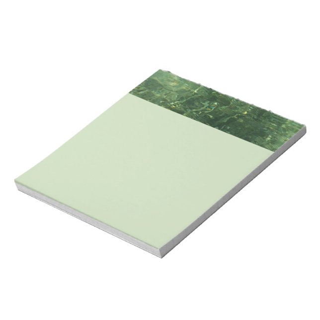 Water over Sea Grass II (Blue and Green) Photo Notepad (Rotated)