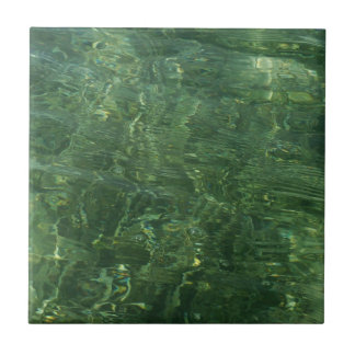 Water over Sea Grass II (Blue and Green) Photo Tile