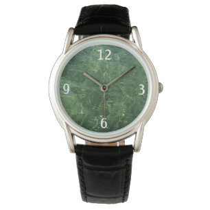 Water over Sea Grass II (Blue and Green) Photo Watch