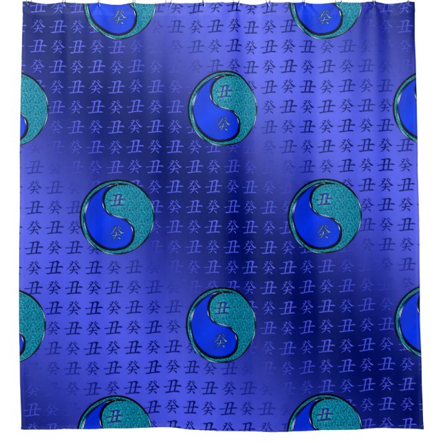 Water Ox Shower Curtain (Front)