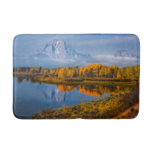 Water Oxbow Bend Jackson Wyoming Bath Mat