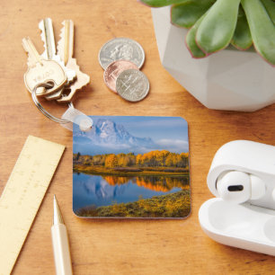 Water Oxbow Bend Jackson Wyoming Key Ring