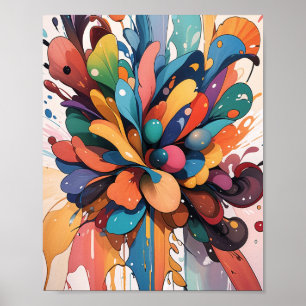 Water paint with floating poster