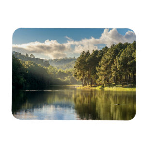 Water Pang Oung Lake & Pine Forest Thailand Magnet
