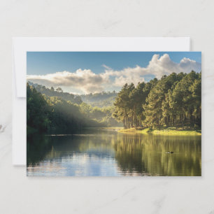 Water Pang Oung Lake & Pine Forest Thailand Thank You Card