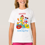 Water park Birthday shirt Sister of the Pool Party<br><div class="desc">Celebrate  birthday with this special t-shirt,  special and personalised design</div>