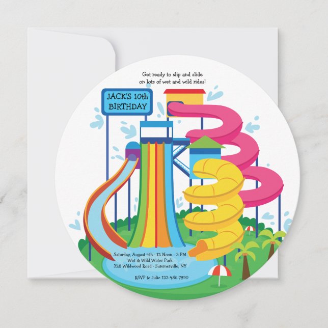 Water Park Invitation (Front)