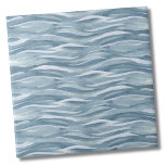 Water Pattern Blue Tile<br><div class="desc">This abstract watercolor blue water print is great for a beach house, pool house, or anywhere you want to create a little nautical vibe! Features watercolor strokes in a variety of shades of blue for a subtle water pattern. Whether you want to use this tile as a little coaster or...</div>