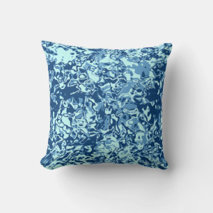 Water pattern No 1 Black BG Cushion