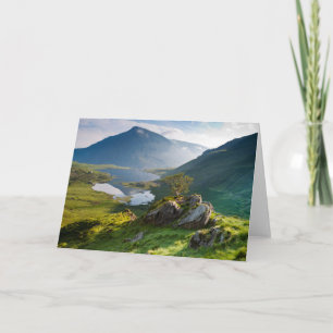 Water Pen yr Ole Wen Lake Idwal Snowdonia Park Card