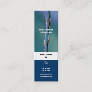 Water photography sparkling CUSTOM Mini Business Card