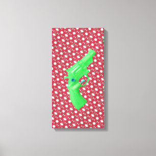Water pistol toy Wasserpistole Spielzeug photo art Canvas Print