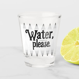 WATER, PLEASE bachelorette argyle diamond Shot Glass