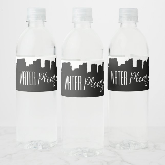 Water Please water bottle label  (Bottles)