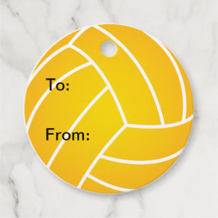 Water Polo Ball Gift Tags