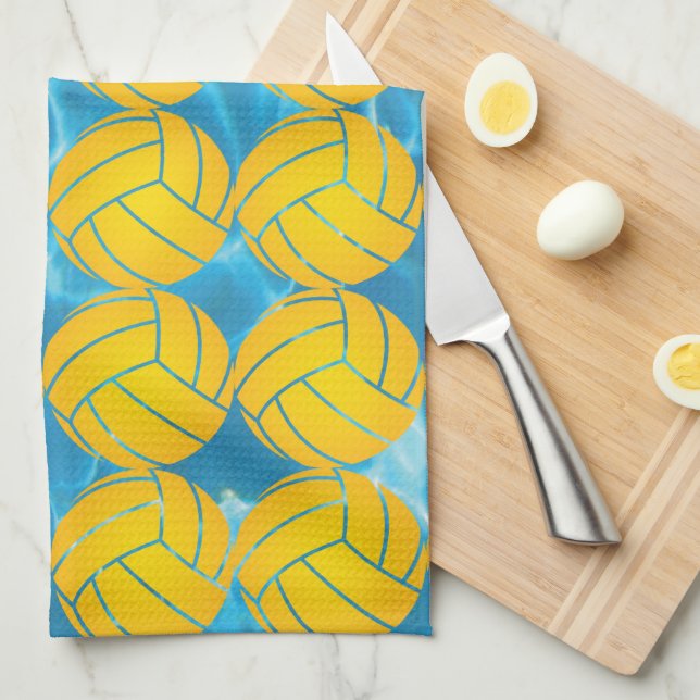 Water Polo Ball Kitchen Towel (Quarter Fold)