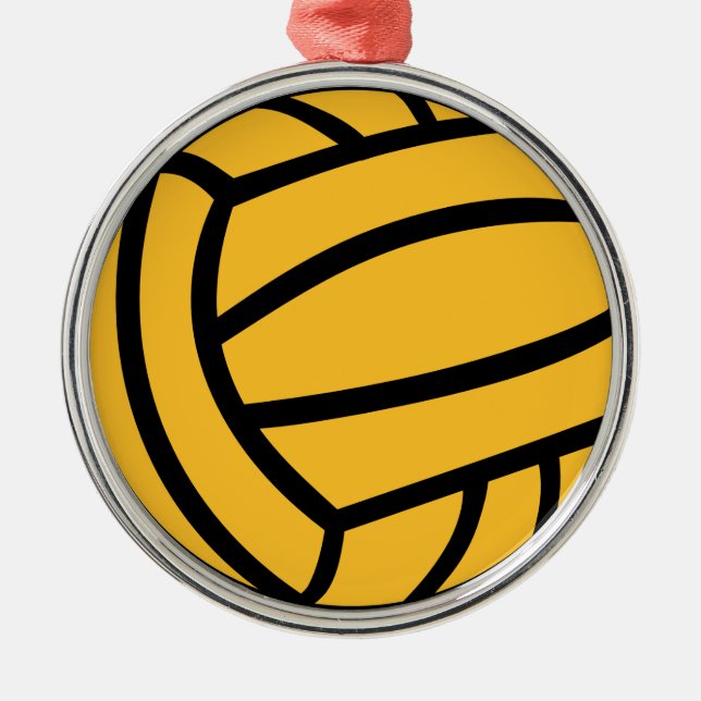 Water polo ball metal tree decoration (Front)