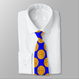 Water Polo Ball Patterned Custom Tie